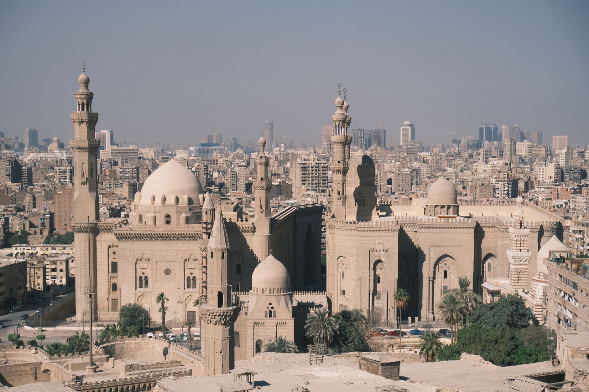 أفق القاهرة التاريخي من الجو